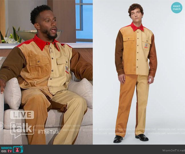 Marni x Carhartt cotton shirt worn by Victor Cruz on The Talk