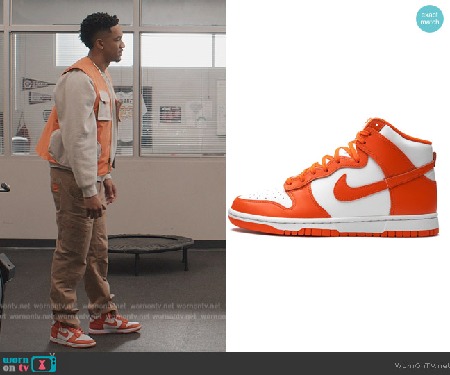 Nike Dunk High worn by Damon (Peyton Alex Smith) on All American Homecoming