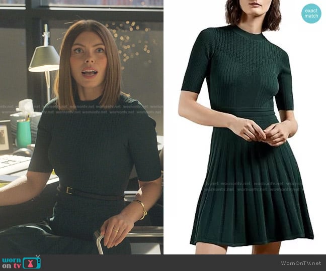 Ted Baker Olivinn Stitch Detail Dress worn by Jill (Jaclyn Vogl) on Sex/Life