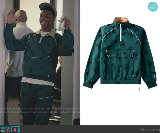 Paper Planes PFC Half Zip Pullover worn by Will Smith (Jabari Banks) on Bel-Air