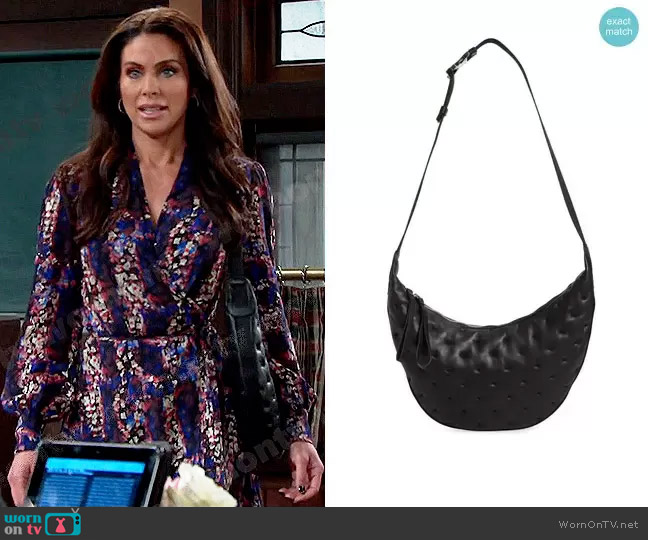 Rag & Bone Riser Leather Crossbody Bag worn by Chloe Lane (Nadia Bjorlin) on Days of our Lives