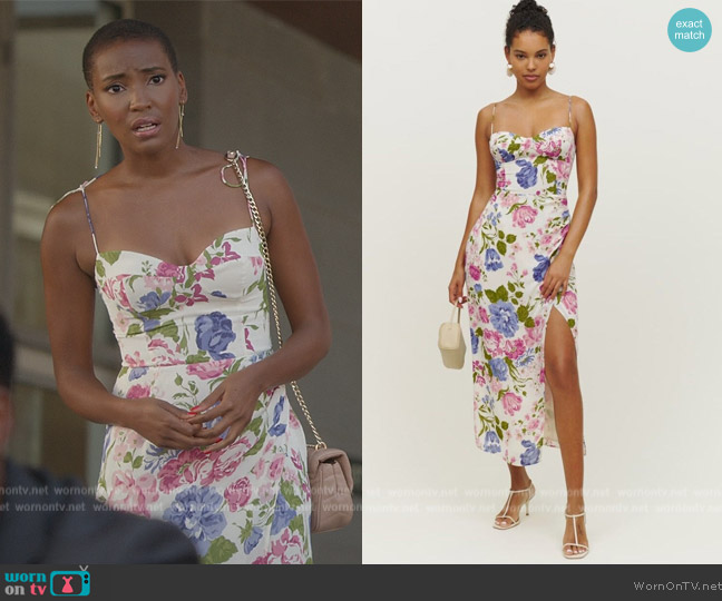 Reformation Kourtney Dress worn by (Ashleigh Morghan) on Grand Crew