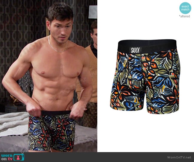 Saxx Underwear Ultra Boxer Brief Fly worn by Alexander Kiriakis (Robert Scott Wilson) on Days of our Lives