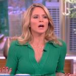 Sara’s green knit v-neck dress on The View