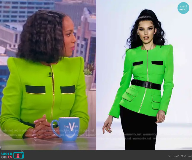 Sergio Hudson 2023 Spring Summer Collection worn by Kerry Washington on The Real Housewives of New Jersey