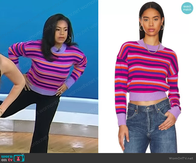 Steve Madden Reggie Sweater worn by Sheinelle Jones on Today