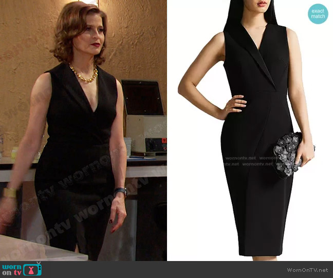 Ted Baker Tilolah Seamed Bodycon Dress worn by Megan Hathaway (Miranda Wilson) on Days of our Lives