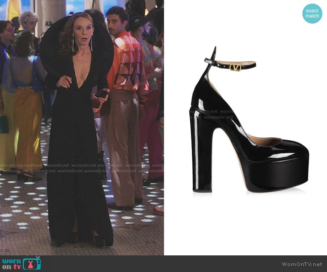 Valentino Garavani Patent Leather Platform Pumps 155mm worn by Sylvie (Philippine Leroy-Beaulieu) on Emily in Paris