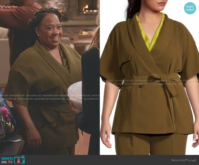 Worthington Lightweight Topcoat worn by Miranda Bailey (Chandra Wilson) on Greys Anatomy