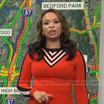 Adelle’s orange striped detail dress on Today