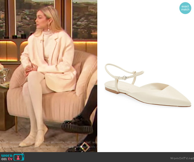 Aeyde May Pointed Toe Flat worn by Gigi Hadid on The Drew Barrymore Show