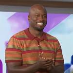 Akbar’s stripe polo on The Talk