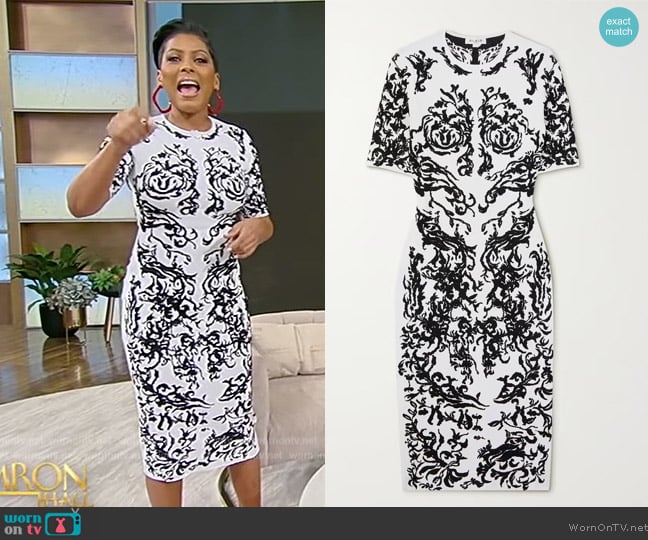 Alaia Stretch-jacquard dress worn by Tamron Hall on Tamron Hall Show