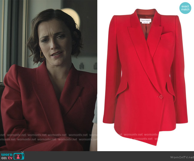 Alexander McQueen Asymmetric Single-breasted Blazer