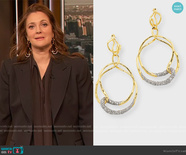 Nili Lotan Arielle Stretch-Wool Pants worn by Drew Barrymore on The Drew Barrymore Show