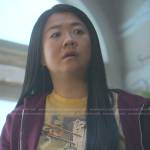 Alice’s yellow cat graphic print tee on Good Trouble