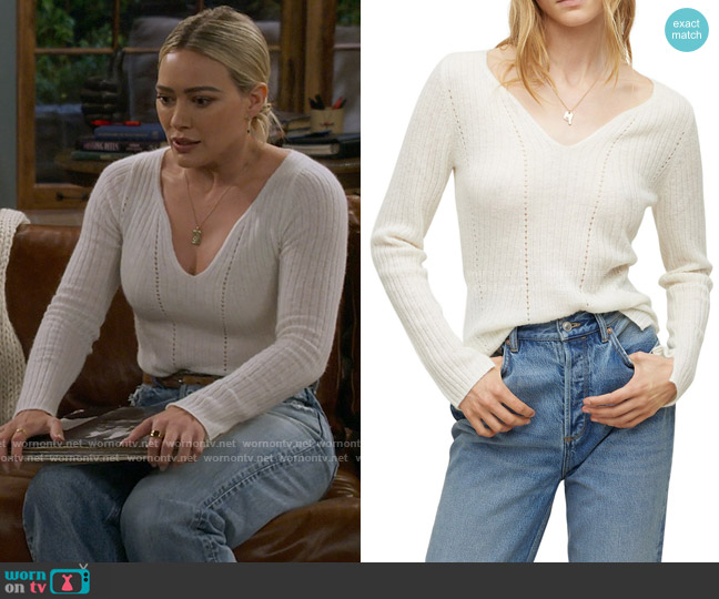 All Saints Rhoda Sweater worn by Sophie (Hilary Duff) on How I Met Your Father