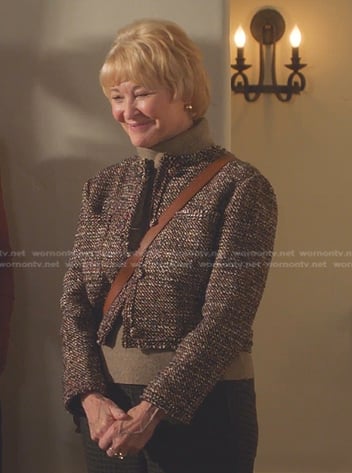 Margaret Buckley’s brown tweed jacket on 9-1-1