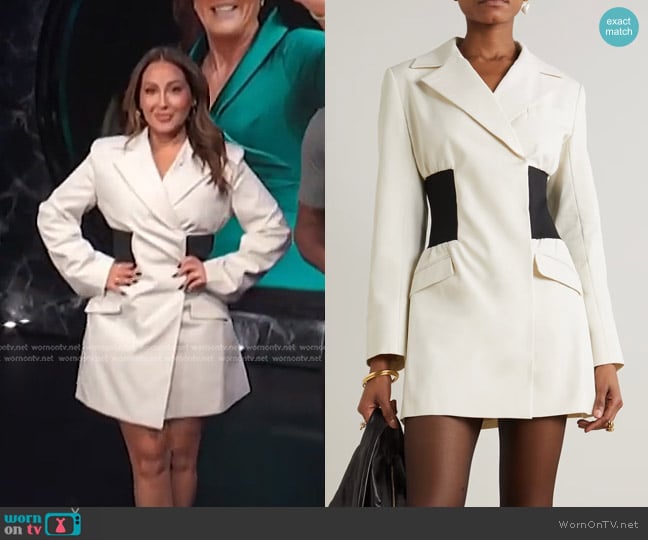Anna Quan Willa Blazer Dress worn by Adrienne Houghton on E! News