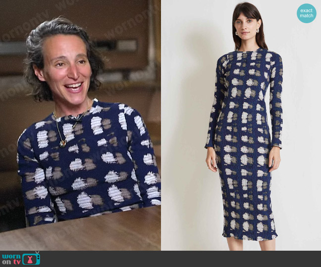 Apiece Apart Suenos Dress worn by Tamar Adler on CBS Mornings