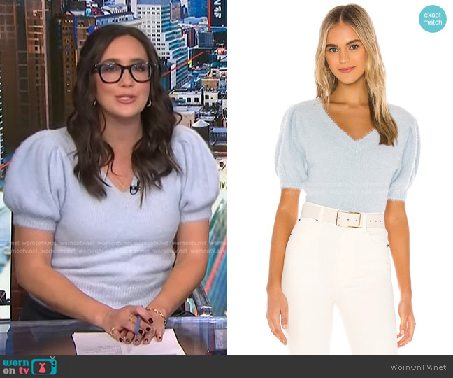 ASTR The Label Alina Sweater worn by Savannah Sellers on NBC News Daily