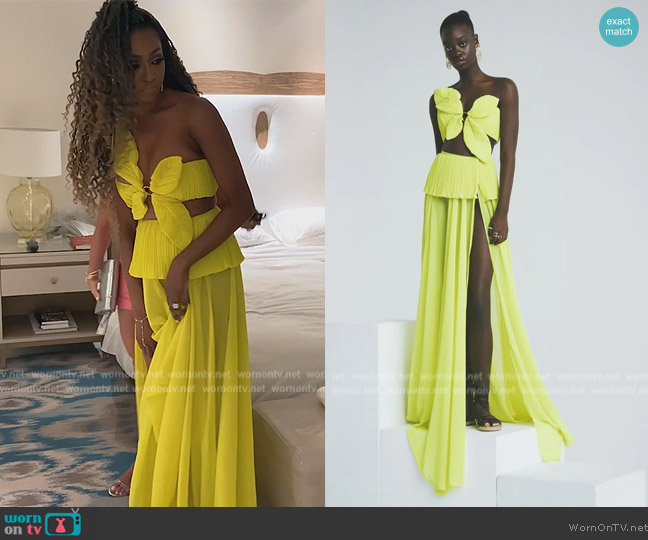 Atelier Ndigo Adamma Skirt worn by Guerdy Abraira (Guerdy Abraira) on The Real Housewives of Miami