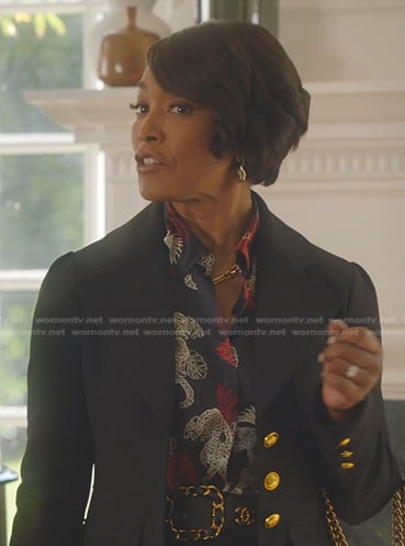 Athena’s black jacket with gold buttons on 9-1-1
