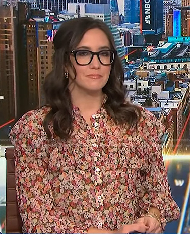 Savannah’s floral print blouse on NBC News Daily