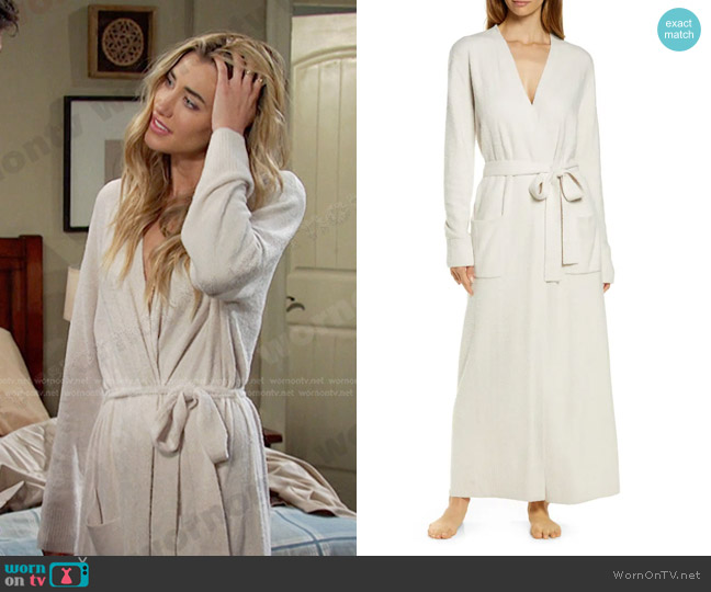 Barefoot Dreams CozyChic Ultra Lite Long Robe worn by Sloan Peterson (Jessica Serfaty) on Days of our Lives