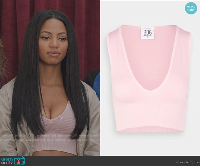 BDG Josie Top worn by Thea (Camille Hyde) on All American Homecoming