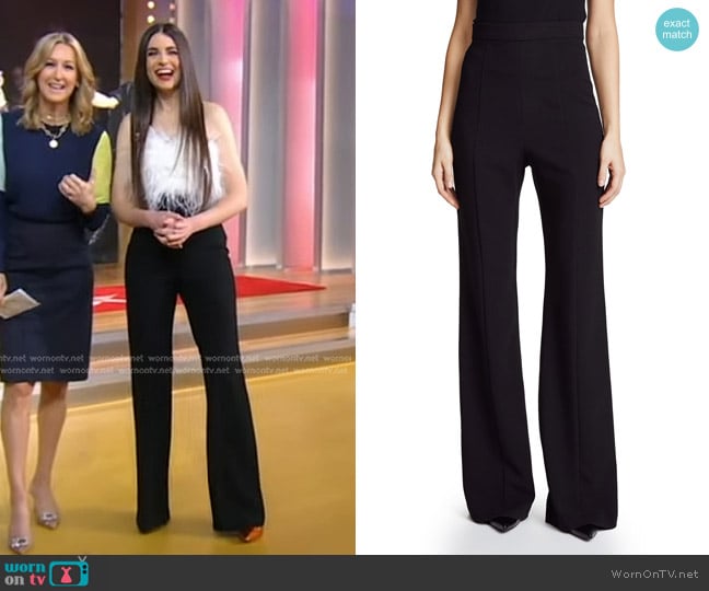 Black Halo Isabella Pants worn by Erica Wark on Good Morning America