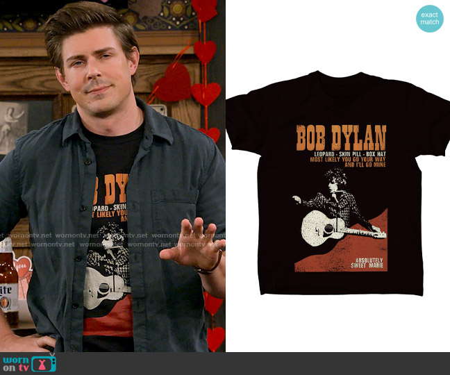Bob Dylan 1966 Tour T-Shirt worn by Jesse (Christopher Lowell) on How I Met Your Father