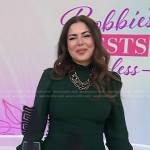 Bobbie’s green side-button dress on Today