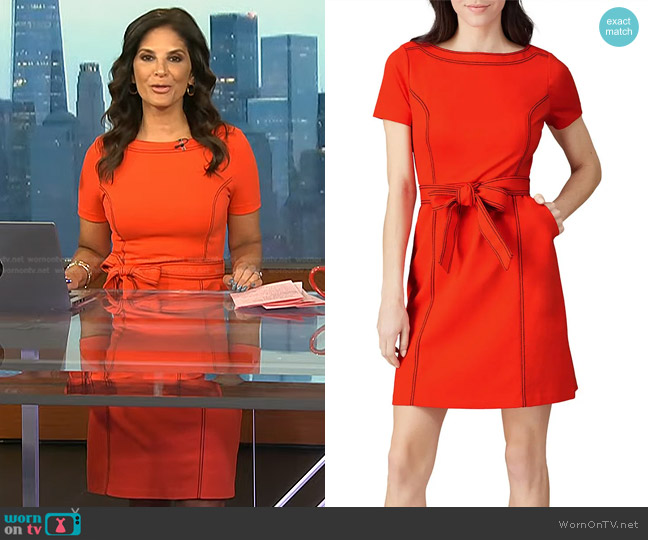 Boden Ponte Shift Dress worn by Darlene Rodriguez on Today