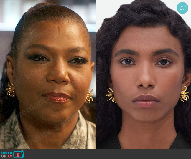 Bottega Veneta Spine Earrings worn by Robyn McCall (Queen Latifah) on The Equalizer