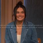 Brittany O’Grady’s denim jacket on The Drew Barrymore Show