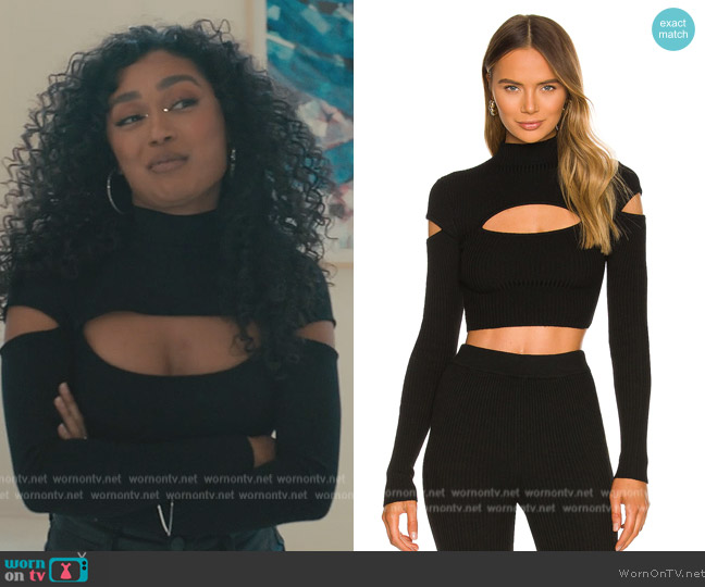 Camila Coelho Titus Sweater worn by (Jazlyn Martin) on Bel-Air