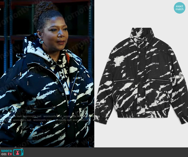 Celine Jacket in Tie-Dye Canvas worn by Robyn McCall (Queen Latifah) on The Equalizer