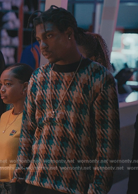 Checkered sweater on Bel-Air