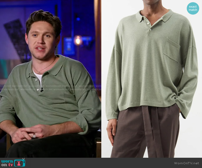 Commas Patch-Pocket Jersey Polo Shirt worn by Niall Horan on The Voice