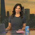 Darlene’s black geometric dress on Today