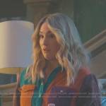 Davia’s colorblock corduroy shirtdress on Good Trouble