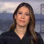 Deirdre’s black ribbed dress on NBC News Daily