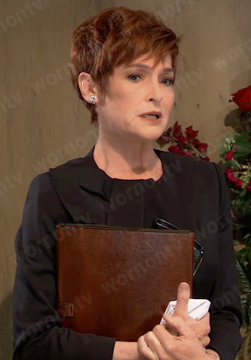 Diane’s black jacket on General Hospital