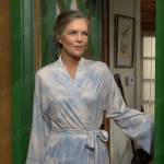 Diane’s sky print robe on The Young and the Restless