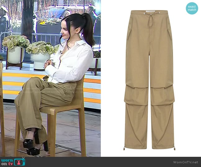 Dion Lee Toggle parachute pants worn by Dove Cameron on Today