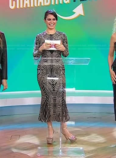 Donna’s black studded dress on Today