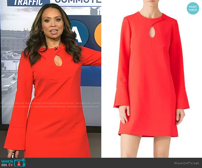 Derek Lam Keyhole Shift Dress worn by Adelle Caballero on Today