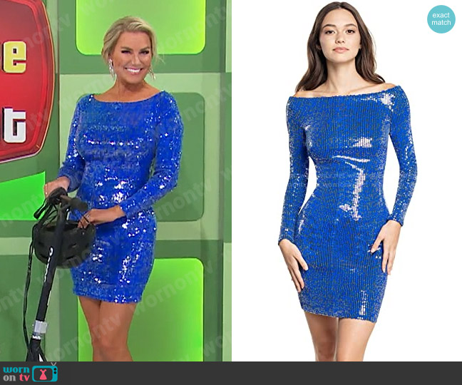 Dress the Population Malia Dress worn by Rachel Reynolds on The Price is Right