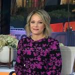 Dylan’s black and pink floral sweater on Today